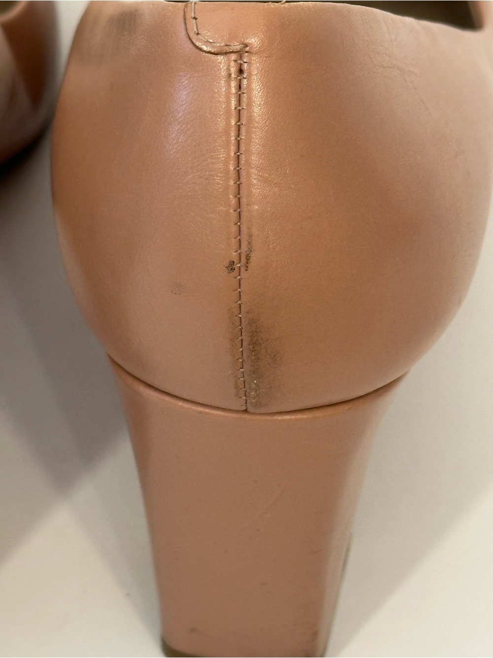 Tory Burch Dusty Rose Leather Block Heel Pumps with Gold Logo - Picture 5 of 9